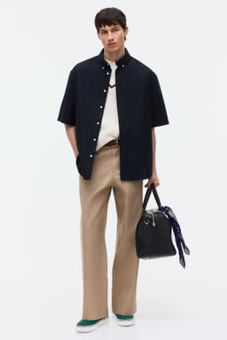 Camisa Oxford de manga corta Relaxed Fit - H&m фото 7