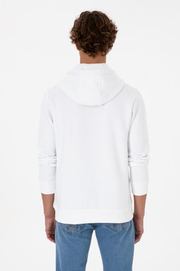 Erkek Beyaz Basic Sweatshirt Sepette S_rpriz _ndirim - U.s. polo assn фото 5