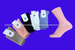 Цена за 10 пар. Термоноски женские из шерсти ламы и кашемира арт. 7159