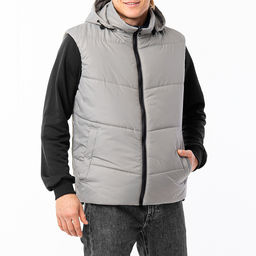 RODOS Жилет мужской осень/весна М-285 Серо-голубой  фото 15