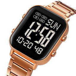 Часы наручные Skmei мужские электронные 2259rose-gold-black