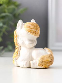 Фигурка Пони с косой, 6.5?6?4 см, перламутр