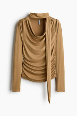 Top drapeado con detalle efecto fular - H&m фото 2