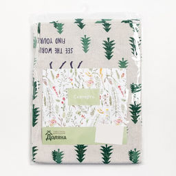 Скатерть Доляна Елочки 145х2003см,100%пэ, рогожка 130 гр/м  фото 7