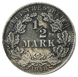 1/2 марки 1918 года A Германия