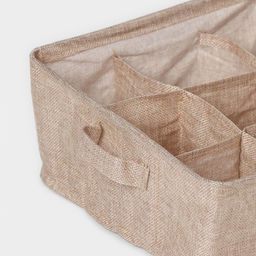 Органайзер для хранения белья Доляна My Basket, 9 ячеек, 282812 см, бежевый  фото 3