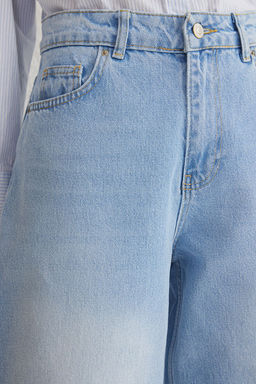 Ac?k Mavi Normal Bel Baggy Jeans TWOSS25JE00090 - Trendyolmilla фото 4