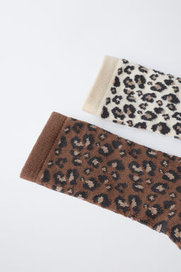 PACK OF 2 LONG ANIMAL PRINT SOCKS - Zara фото 3