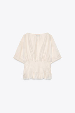 KNIT TOP WITH ORGANZA - Zara фото 9