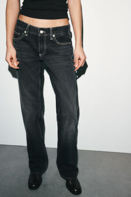JEANS TRF WIDE LEG TIRO BAJO / Azul noche - Zara фото 2