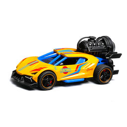 Гоночная машинка свет, звук с имитацией дыма, 1:32, Speed Racing, желтая