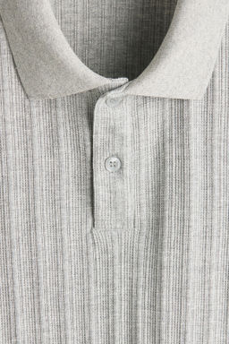 Polo en punto con textura Slim Fit - H&m фото 12