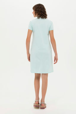 U. S. Polo Assn Женское трикотажное платье зеленого цвета - U.s. polo assn фото 4