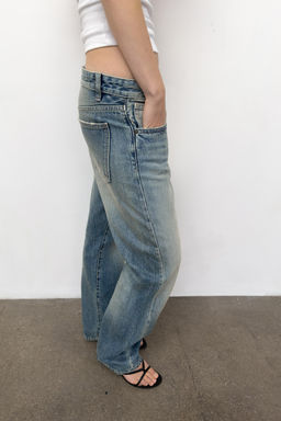 JEANS TRF BOYFRIEND TIRO MEDIO / Marino