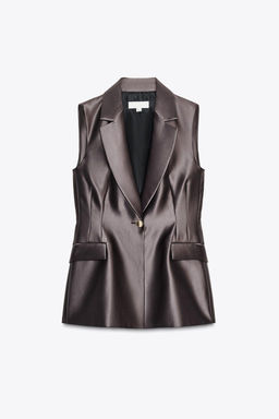 SATIN WAISTCOAT - Zara фото 6