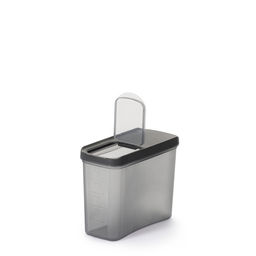 Цена за 2 шт. Емкость для сыпучих продуктов "Лайн" 1,5л (графитовый) М9004