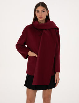 Bordo Comfort Fit Y_n Kar___ml_ Ka_e Kaban