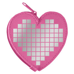 Кошелёк для банкнот и монет Феникс+, арт.69084/ 50 СЕРЕБРЯНОЕ СЕРДЕЧКО (9х9 см, искусственная кожа,