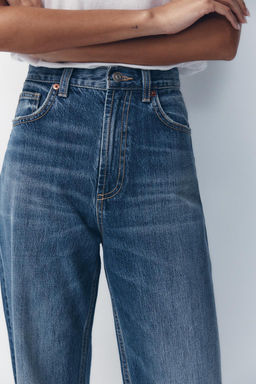 TRF WIDE-LEG HIGH-WAIST JEANS - Zara фото 2