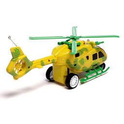 Вертолёт радиоуправляемый Штурм в небе, свет, работает от батареек, цвет жёлтый - Автоград фото 3