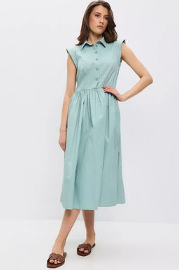 Платье хлопок OD-796-1 св.зеленое OD-796-1