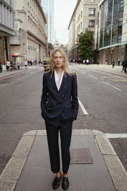 COLLARLESS BLAZER