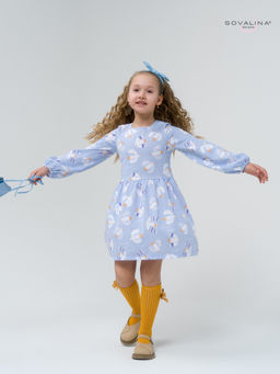 Платье Моана чайки на голубом ВБ - Sovalina фото 17