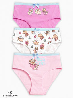 GULB3144(3шт. в упаковке) трусы для девочек