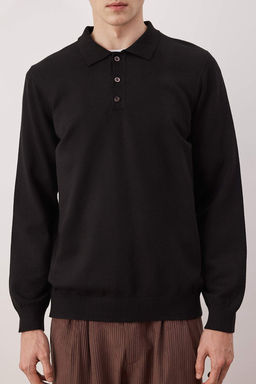 TRENDYOL MAN Lacivert Erkek Regular Polo Yaka Duz Triko Kazak TMNAW24KZ00067 - Trendyolmilla фото 31