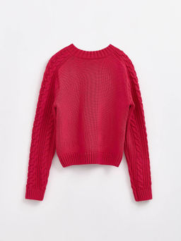 CONTE LDK 239 Укороченный фактурный джемпер fuchsia
