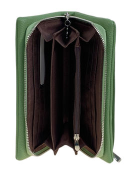 Женское портмоне из искусственной кожи, цвет зеленый - Greta фото 2
