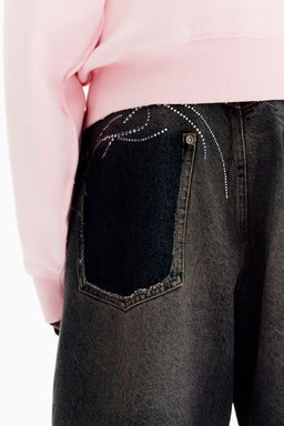 Loose Jeans con strass - H&m фото 9