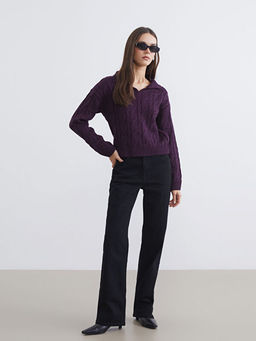 Straight Fit Kad?n Jean Pantolon