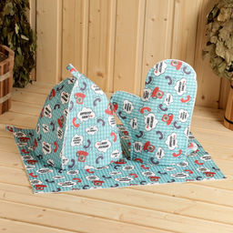 Набор для бани с принтом Директор бани