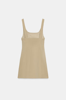 VESTIDO MINI BOTONES / Beige - Zara фото 5