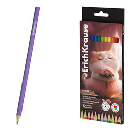 Карандаши ErichKrause "Prima Cat" 12цв., пластиковые (65010)