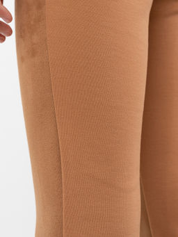 Однотонные плотные легинсы рыжего цвета для девочек - Mark formelle фото 2