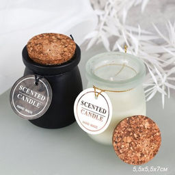 Свеча в подсвечнике 5х7 см / B711 /уп 12/96/