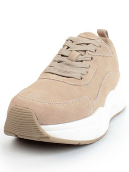 05-A504-4 DK. BEIGE Кроссовки женские (натуральная замша)