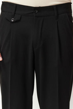 TRENDYOL MAN Siyah Italyan Kesim Pileli Klasik Duble Paca Kumas Pantolon TMNSS24PL00022 - Trendyolmilla фото 25