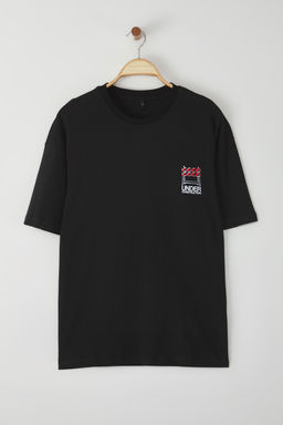 TRENDYOL MAN Ekru Oversize/Genis Kesim %100 Pamuklu Bask?l? T-Shirt TMNSS25TS00114 - Trendyolmilla фото 7