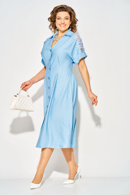 Платье Liliana 1519 голубой  фото 4