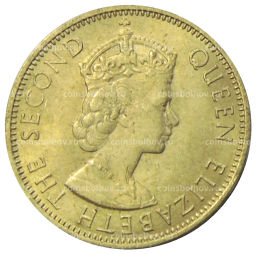 Монета 1/2 пенни 1963 года Ямайка