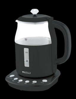 Чайник эл. 1,7 л (70-80-90-100*С) стекл. бело-серый Kelli, арт. 1373-KL - Полимербыт фото 6