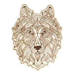 Доска для выжигания "Волк" А3 (конверт)