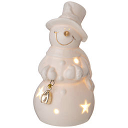 ФИГУРКА СНЕГОВИК С LED-ПОДСВЕТКОЙ 6,3*6,1*12 СМ