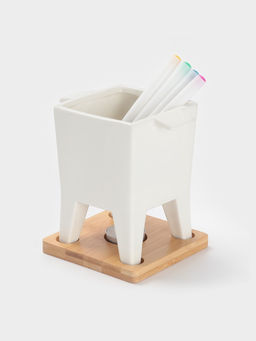 Набор для фондю BellaTenero, 620 мл, 4 шпажки, фарфор, белый  фото 5