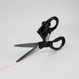 Ножницы закройные, с лазерной указкой, 8", 21 см, чёрные