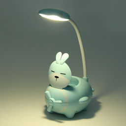 Цена за 2 шт. Настольная лампа "Sweet - Зверюшка" LED, USB 3w 5v, Голубой