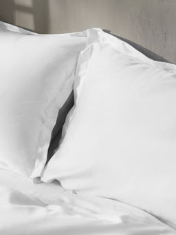 Наволочка SL Home Tencel, 50×70+3 см, тенсель, эвкалиптовое волокно 100%, белая